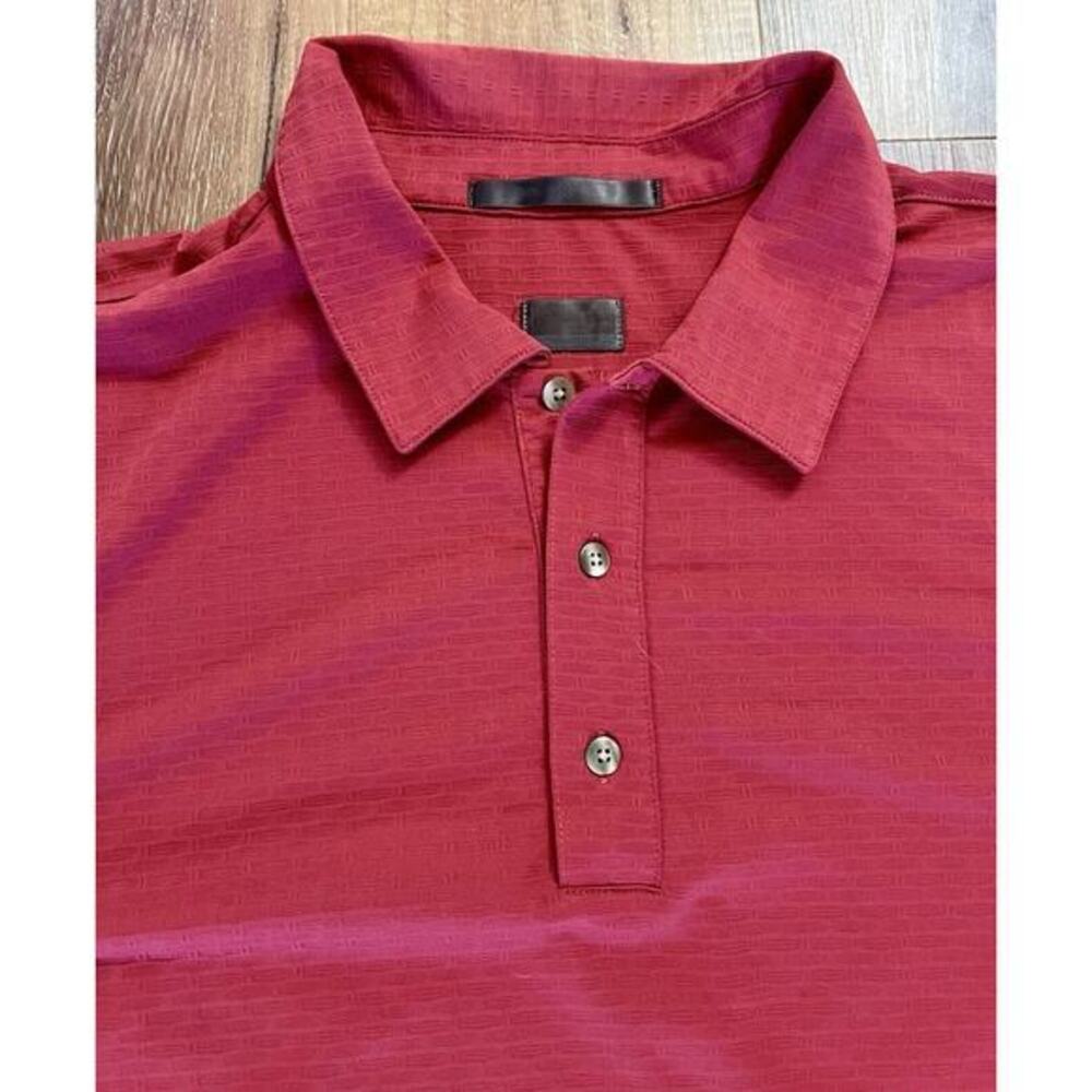 Nike Tiger Woods Collection Polo Shirt‎ Men's Large Dri Fit Golf Sunday Red EUC - Picture 6 of 10